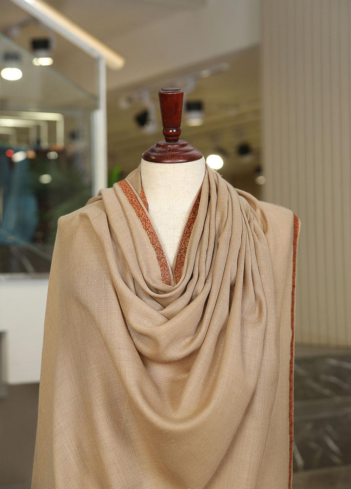 Sanaulla Exclusive Range  Pashmina  KPS 781 D-57 L Brown 2 - Women Shawls