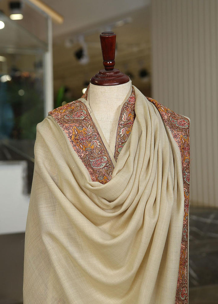 Sanaulla Exclusive Range  Pashmina  KPS 781 D-60 Fawn - Women Shawls