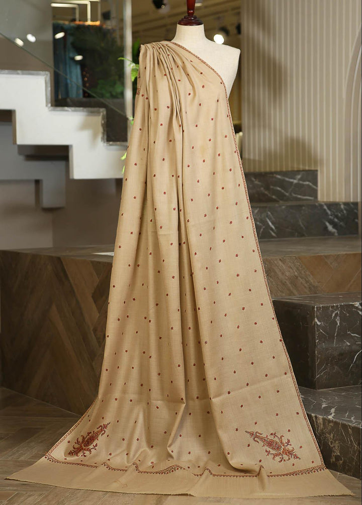 Sanaulla Exclusive Range  Pashmina  D-43 L Brown - Women Shawls