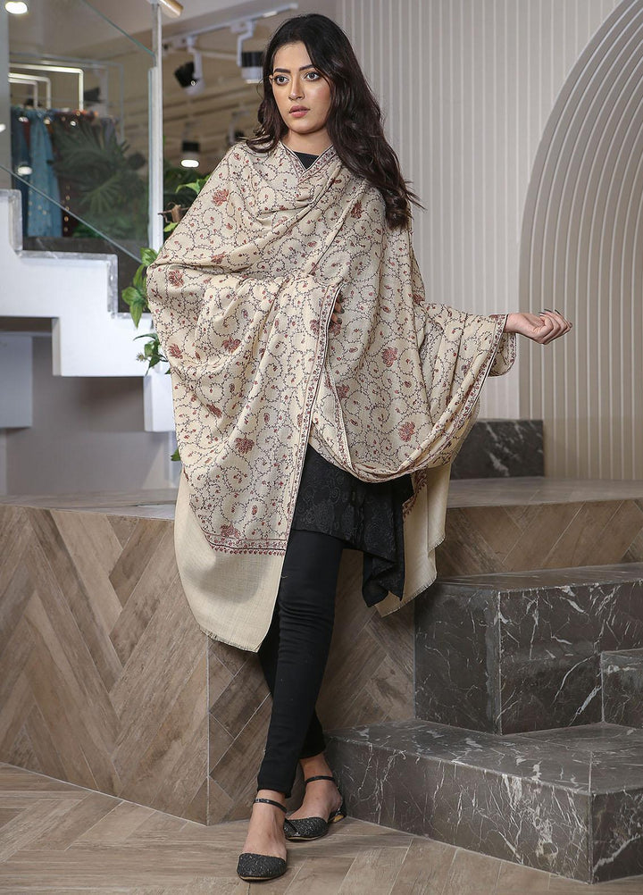 Sanaulla Exclusive Range  Pashmina  KPS 781 D-11 Fawn - Women Shawls
