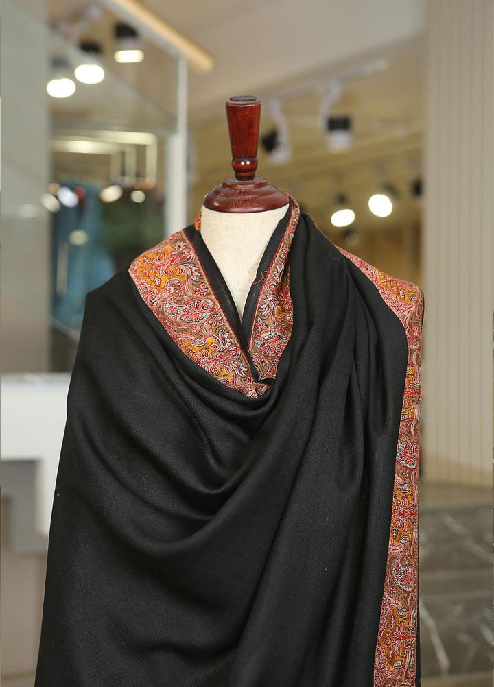 Sanaulla Exclusive Range  Pashmina  KPS 781 D-60 Black 1 - Women Shawls