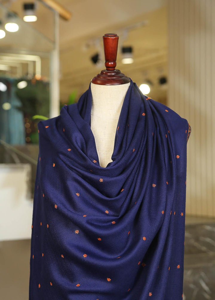 Sanaulla Exclusive Range  Pashmina  D-43 N Blue - Women Shawls