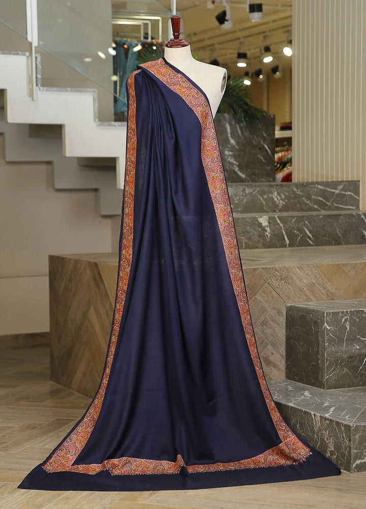 Sanaulla Exclusive Range  Pashmina  KPS 781 D-60 N Blue - Women Shawls