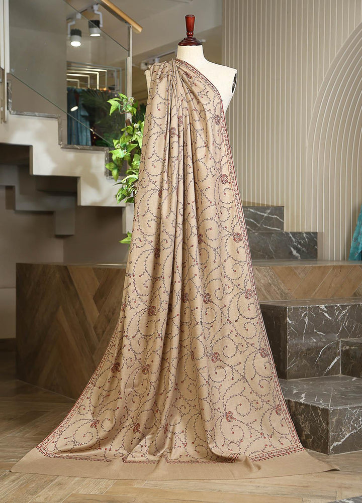 Sanaulla Exclusive Range  Pashmina  D-46 L Brown - Women Shawls