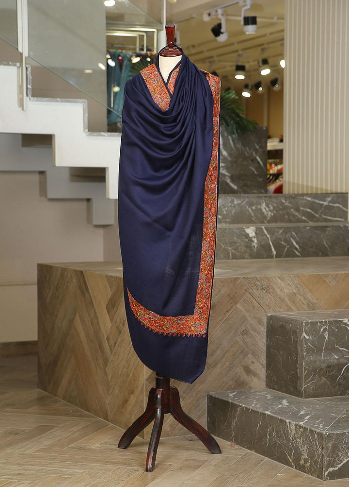 Sanaulla Exclusive Range  Pashmina  KPS 781 D-60 N Blue 1 - Women Shawls