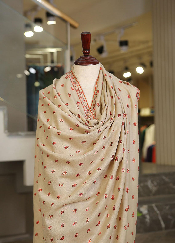 Sanaulla Exclusive Range  Pashmina  KPS 781 D-08 Fawn 1 - Women Shawls