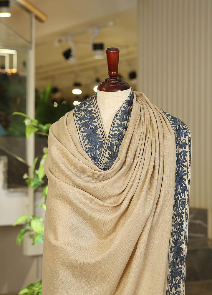 Sanaulla Exclusive Range  Pashmina  D-47 L Brown - Women Shawls