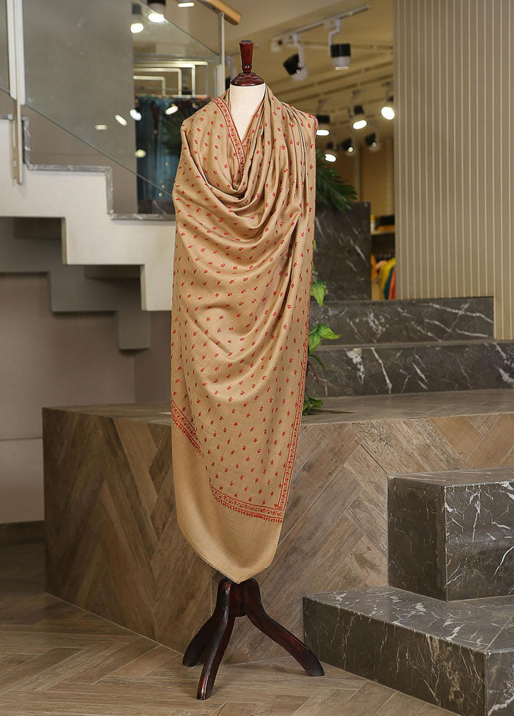 Sanaulla Exclusive Range  Pashmina  KPS 781 D-08 Beige 1 - Women Shawls