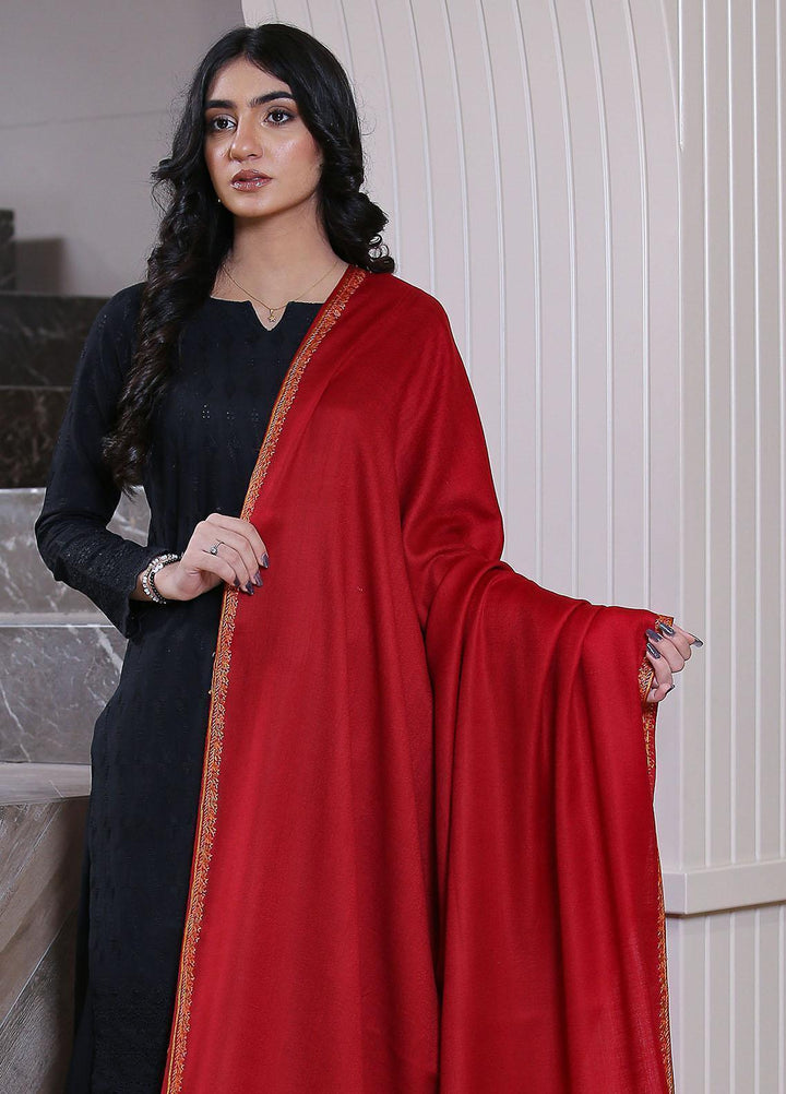 Sanaulla Exclusive Range  Pashmina  Mama D-48 Maroon 02 - Women Shawls