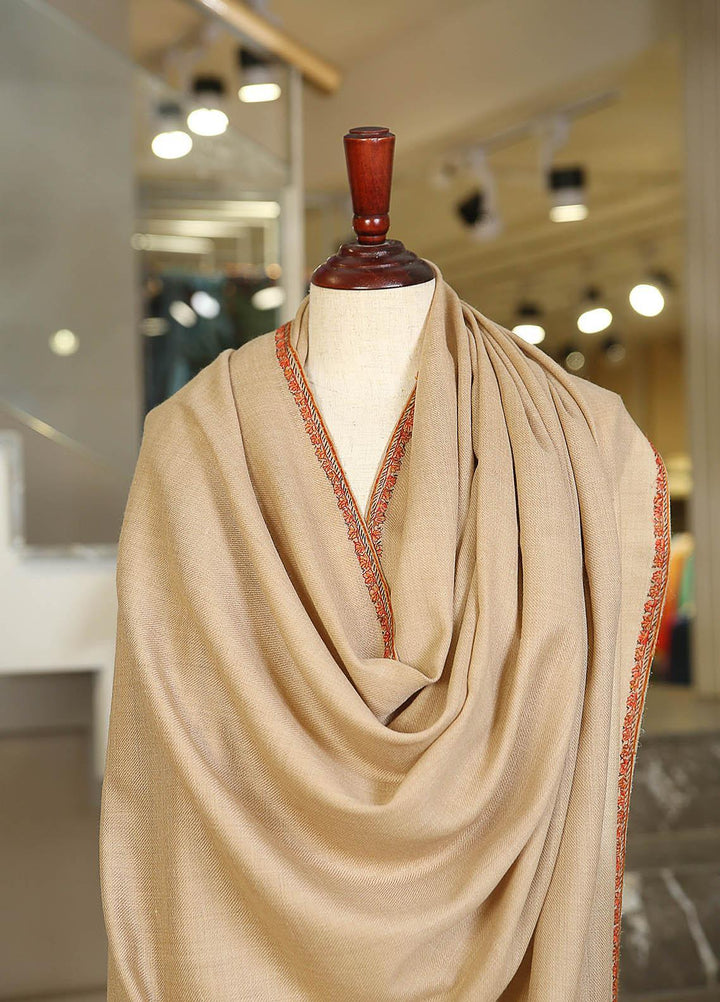 Sanaulla Exclusive Range  Pashmina  D-48 L Brown 02 - Women Shawls