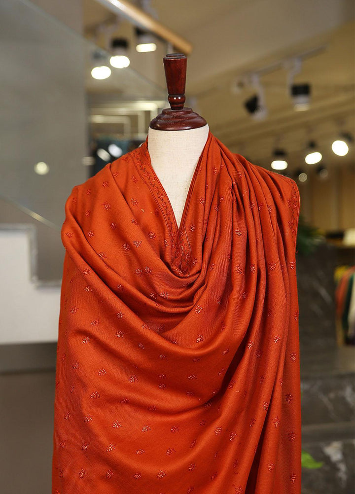 Sanaulla Exclusive Range  Pashmina  KPS 781 D-08 Rust - Women Shawls