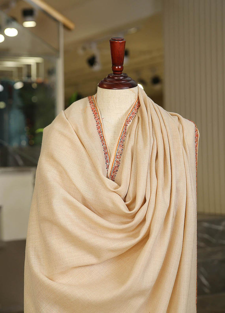 Sanaulla Exclusive Range  Pashmina  KPS 781 D-14 Fawn 3 - Women Shawls