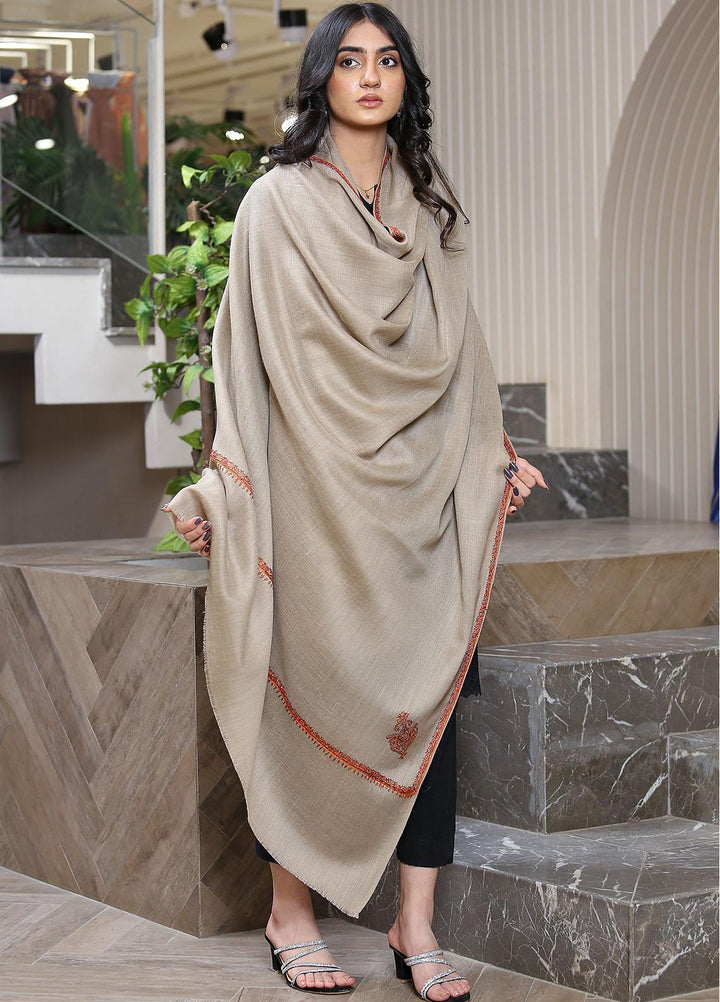 Sanaulla Exclusive Range  Pashmina  Mama D-48 L Green - Women Shawls