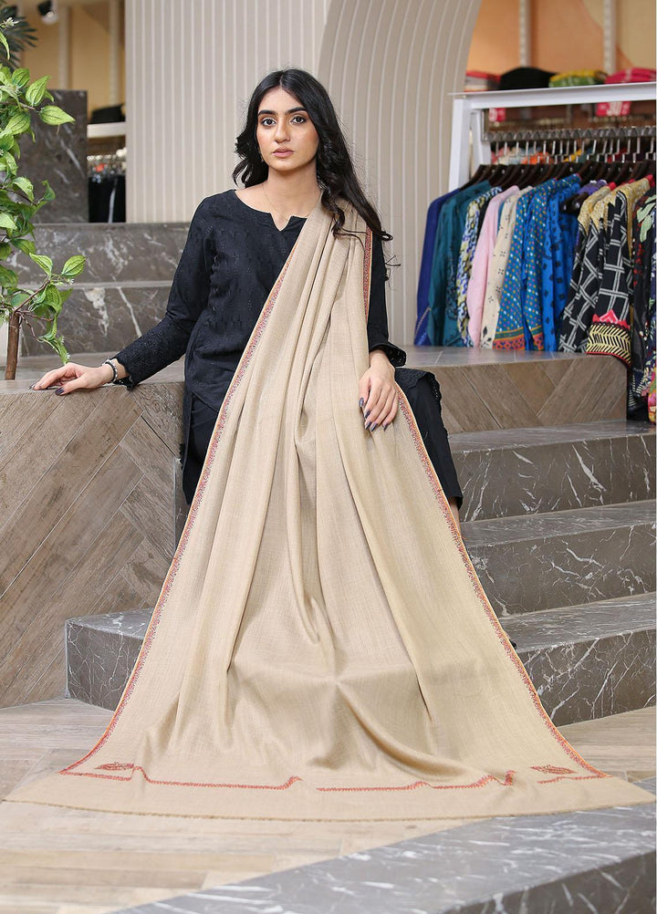 Sanaulla Exclusive Range  Pashmina  Mama D-48 L Brown - Women Shawls