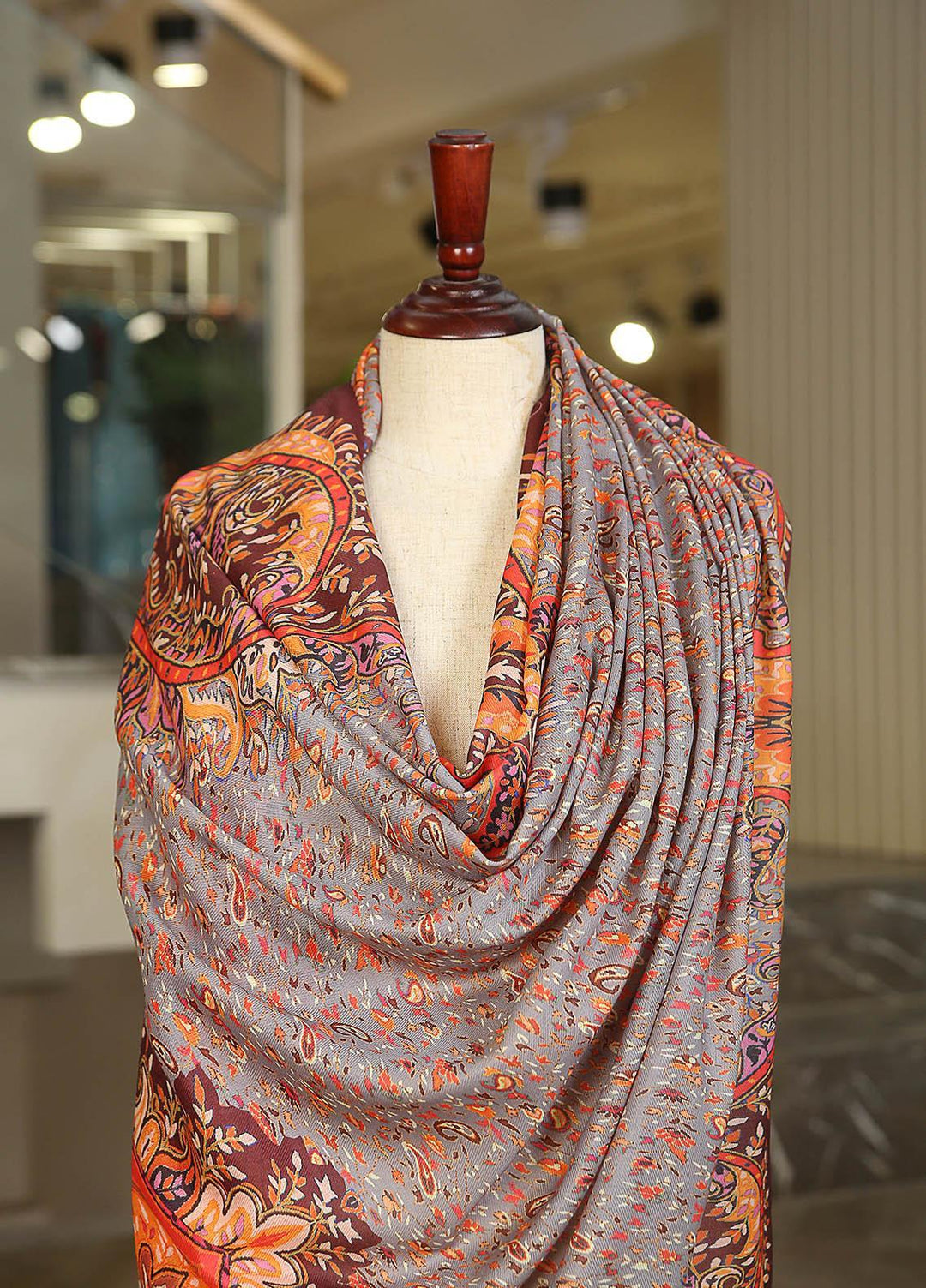 Sanaulla Exclusive Range  Pashmina  KPS 781 D-20 Multi 9 - Women Shawls