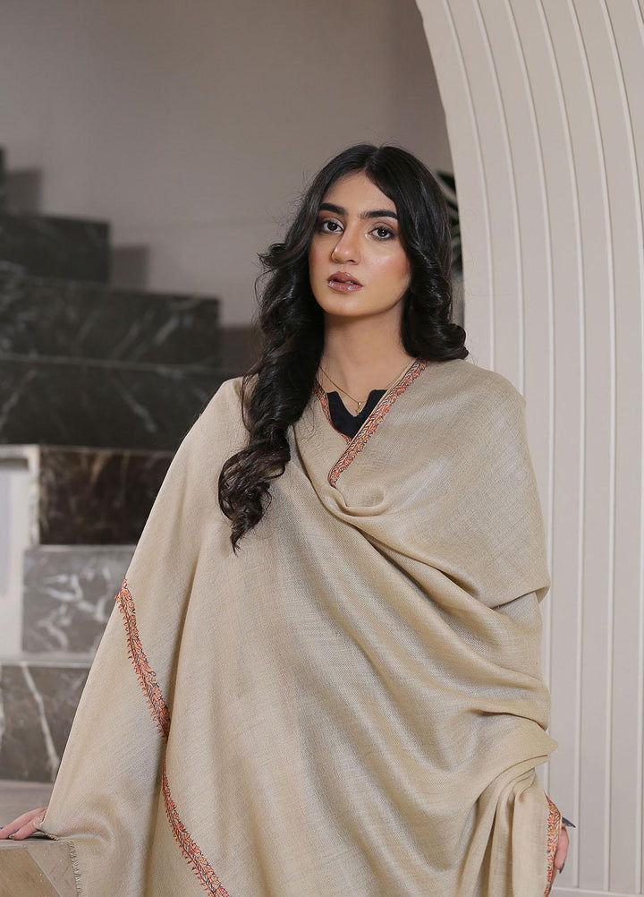 Sanaulla Exclusive Range  Pashmina  Mama D-48 L Brown 06 - Women Shawls