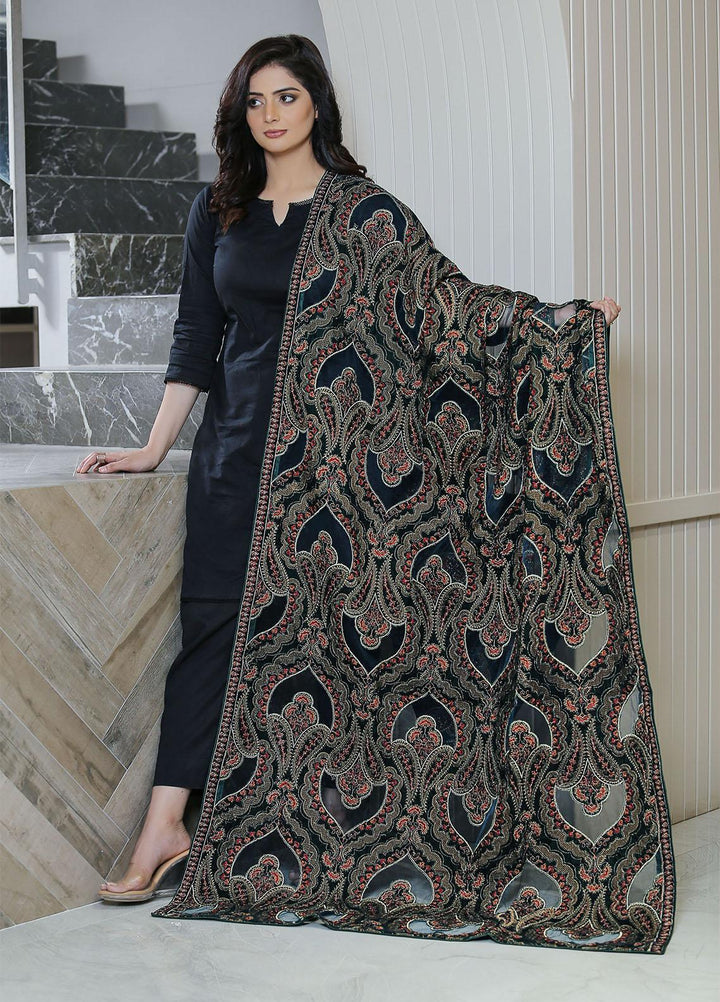 Sanaulla Exclusive Range  Pashmina  KPS 781 D-47 Green - Women Shawls