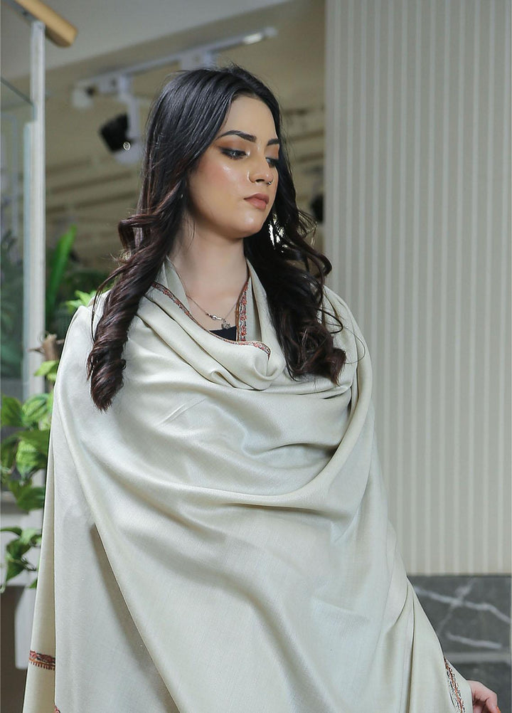 Sanaulla Exclusive Range  Pashmina  KPS 781 D-15 Fawn - Women Shawls