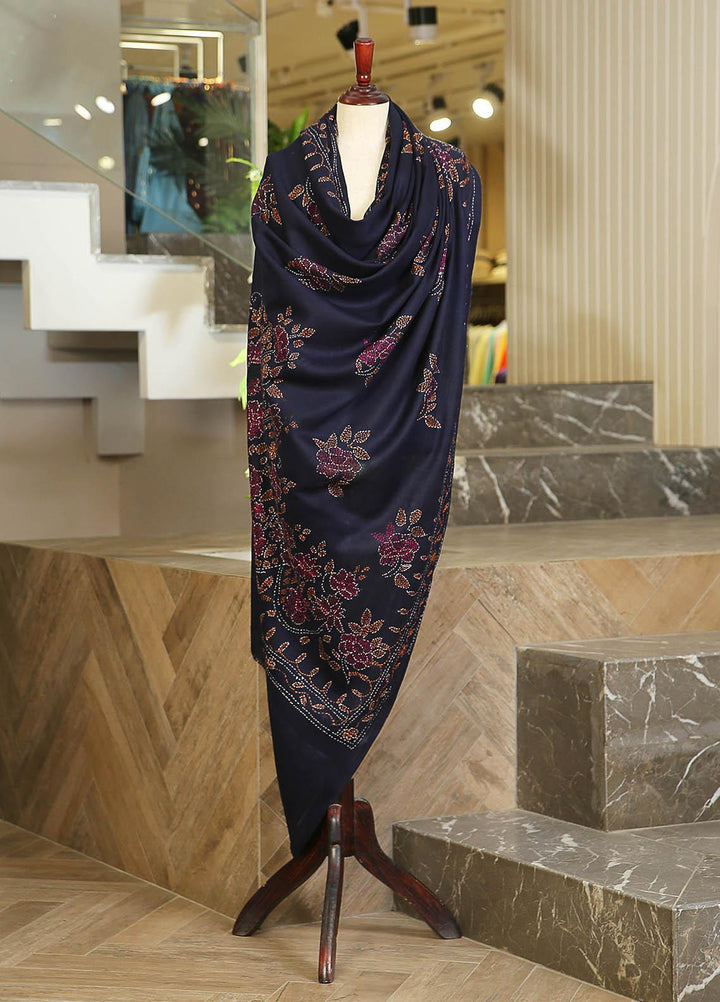 Sanaulla Exclusive Range  Pashmina  KPS 781 D-29 N Blue - Women Shawls