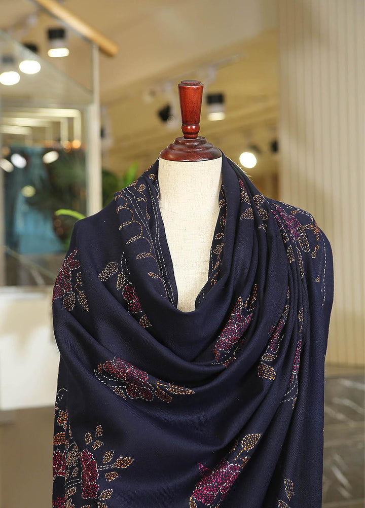 Sanaulla Exclusive Range  Pashmina  KPS 781 D-29 N Blue - Women Shawls