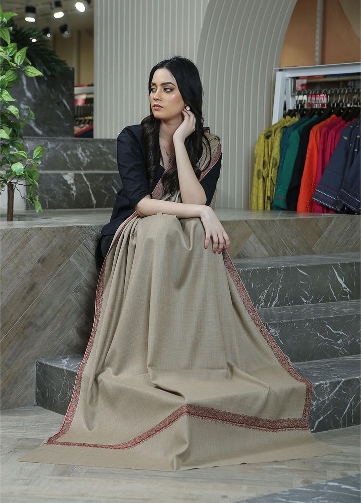 Sanaulla Exclusive Range  Pashmina  KPS 781 D-24 Brown 1 - Women Shawls