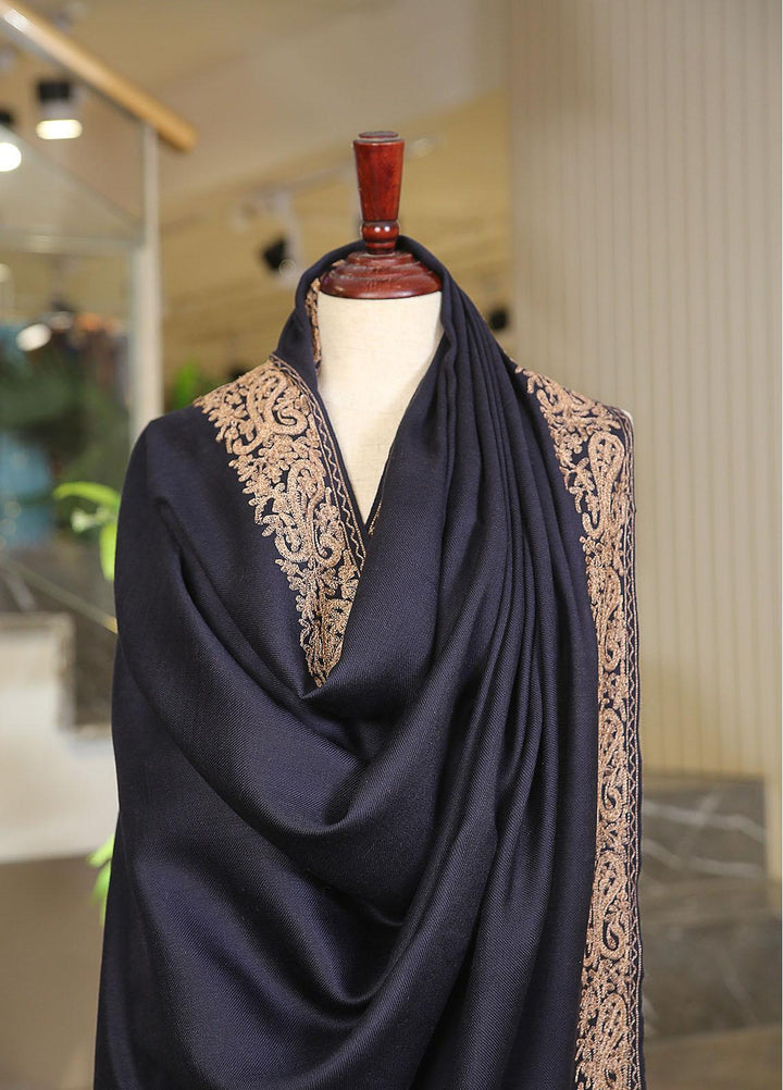 Sanaulla Exclusive Range  Pashmina  KPS 781 D-51 N Blue - Women Shawls