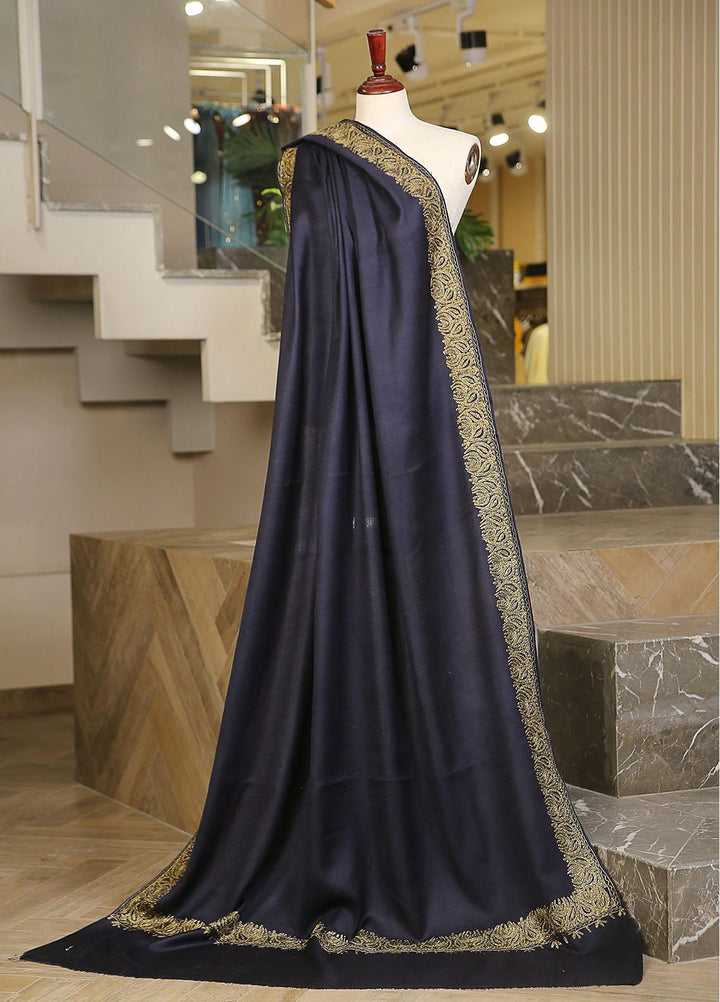 Sanaulla Exclusive Range  Pashmina  KPS 781 D-51 N Blue 1 - Women Shawls