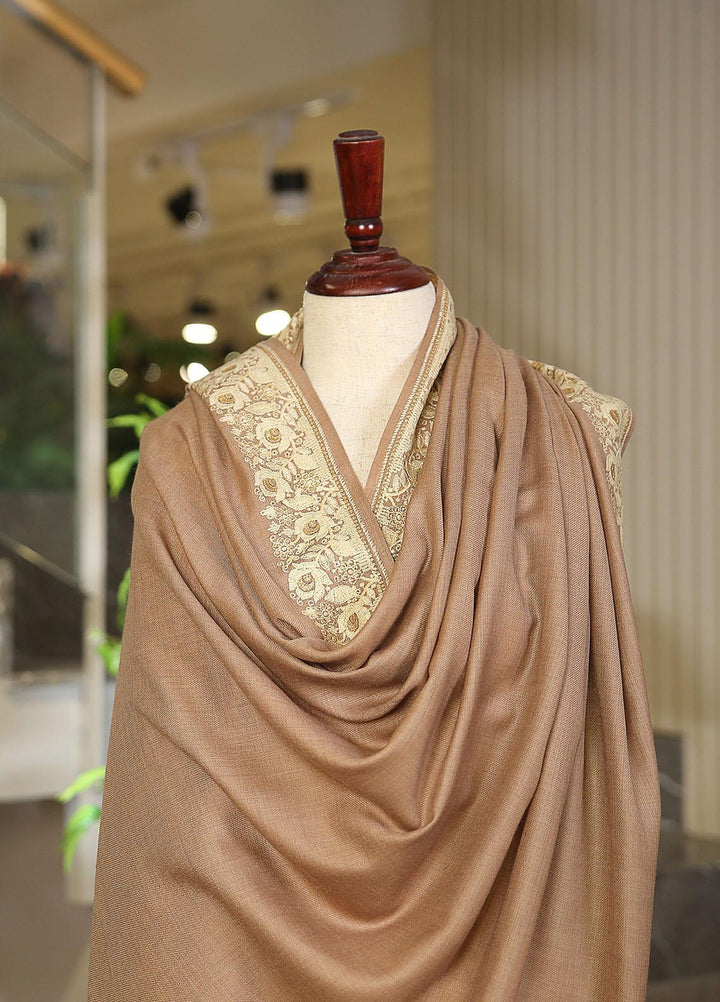 Sanaulla Exclusive Range  Pashmina  KPS 781 D-17 Brown - Women Shawls