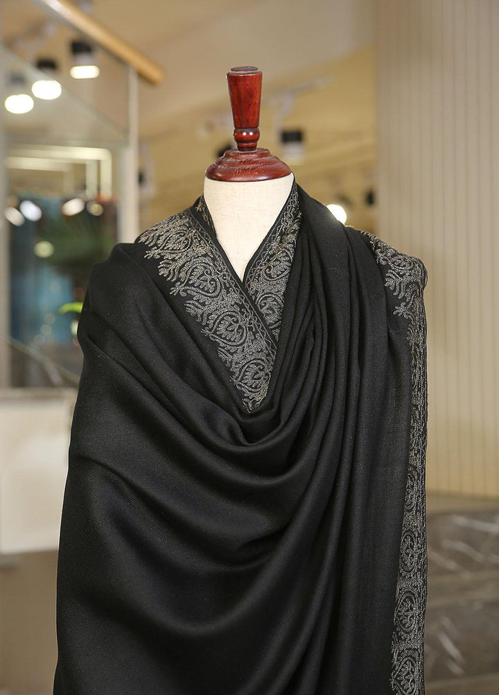 Sanaulla Exclusive Range  Pashmina  KPS 781 D-51 Black - Women Shawls