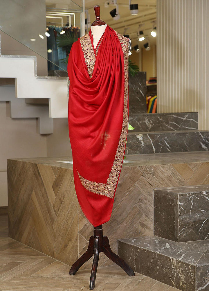 Sanaulla Exclusive Range  Pashmina  KPS 781 D-17 Red - Women Shawls