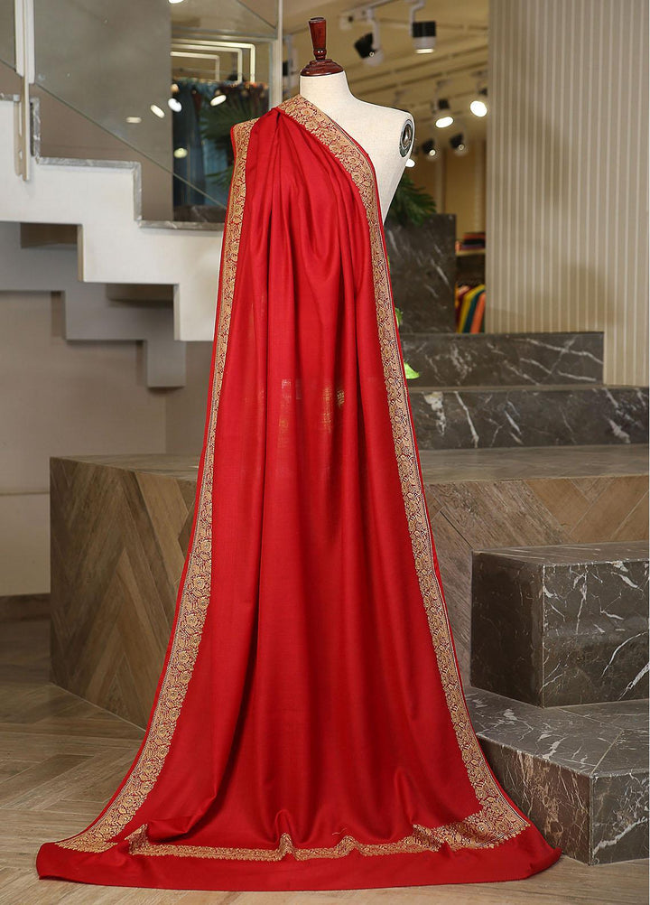 Sanaulla Exclusive Range  Pashmina  KPS 781 D-17 Red - Women Shawls