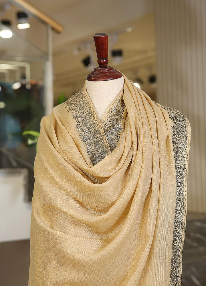 Sanaulla Exclusive Range  Pashmina  KPS 781 D-51 Fawn - Women Shawls