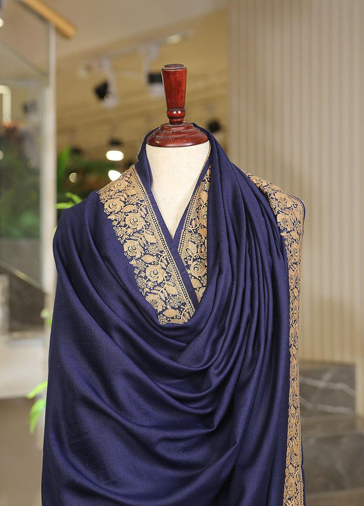 Sanaulla Exclusive Range  Pashmina  KPS 781 D-17 N Blue - Women Shawls