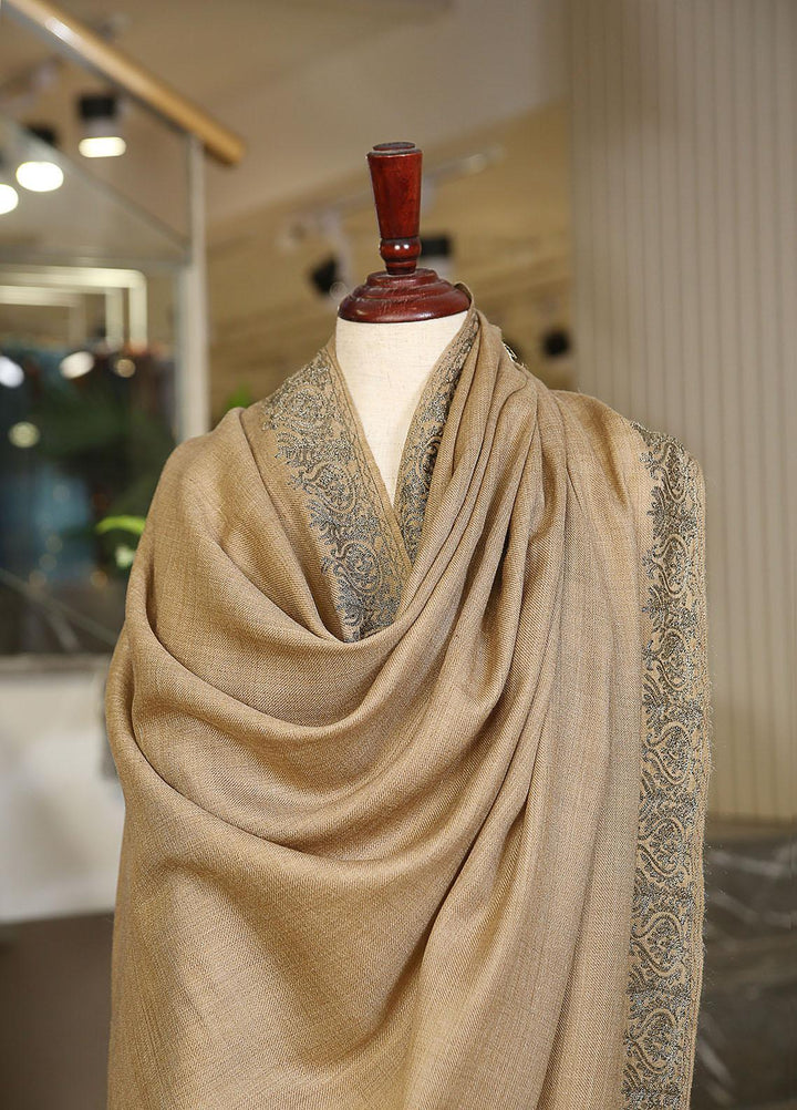 Sanaulla Exclusive Range  Pashmina  KPS 781 D-51 D Brown - Women Shawls