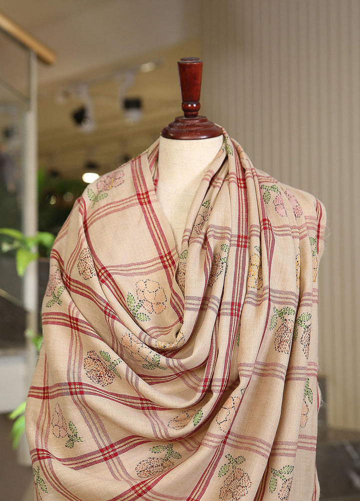 Sanaulla Exclusive Range  Pashmina  KPS 781 D-52 Beige - Women Shawls