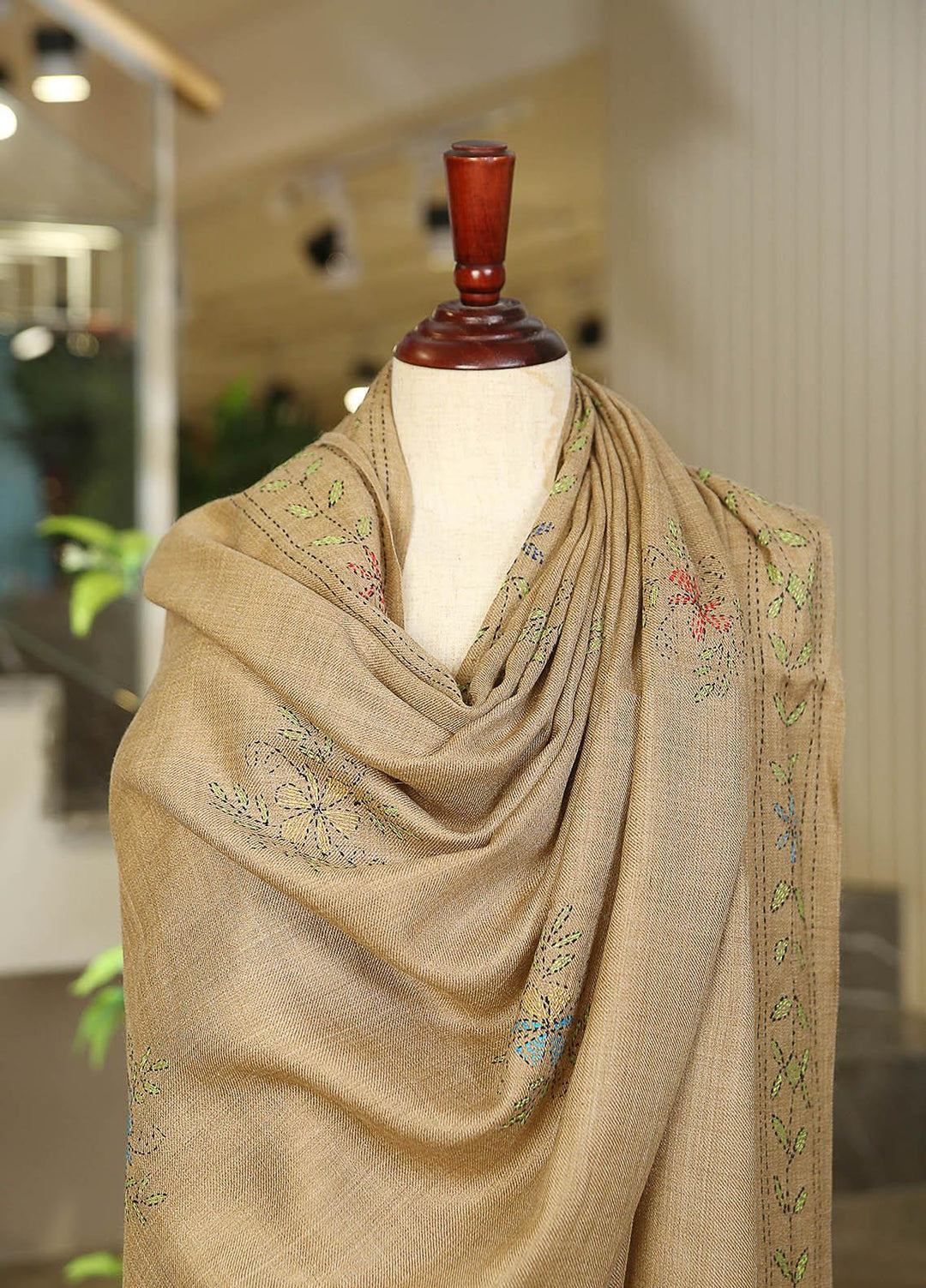 Sanaulla Exclusive Range  Pashmina  KPS 781 D-29 L Brown 6 - Women Shawls