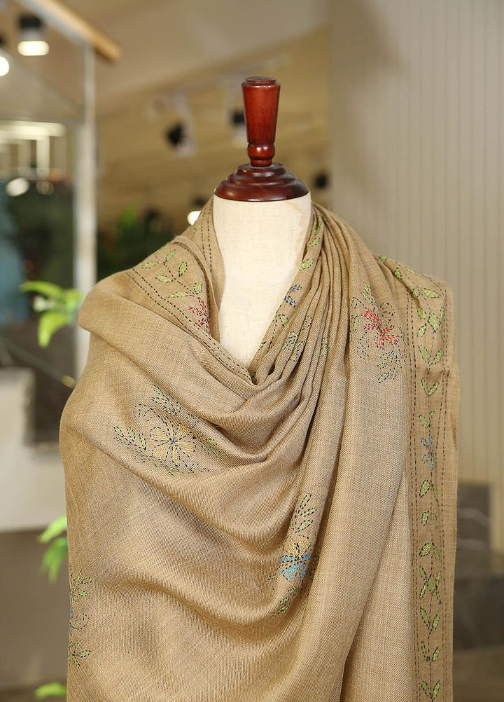 Sanaulla Exclusive Range  Pashmina  KPS 781 D-29 L Brown 6 - Women Shawls