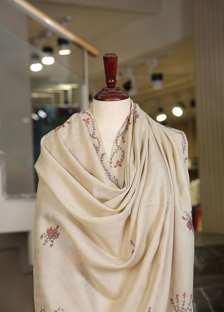 Sanaulla Exclusive Range  Pashmina  KPS 781 D-21 Fawn - Women Shawls