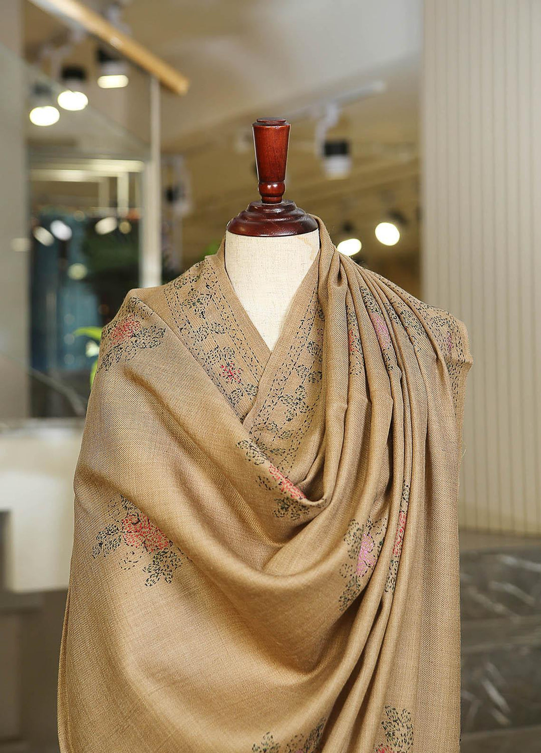 Sanaulla Exclusive Range  Pashmina  KPS 781 D-29 L Brown 7 - Women Shawls