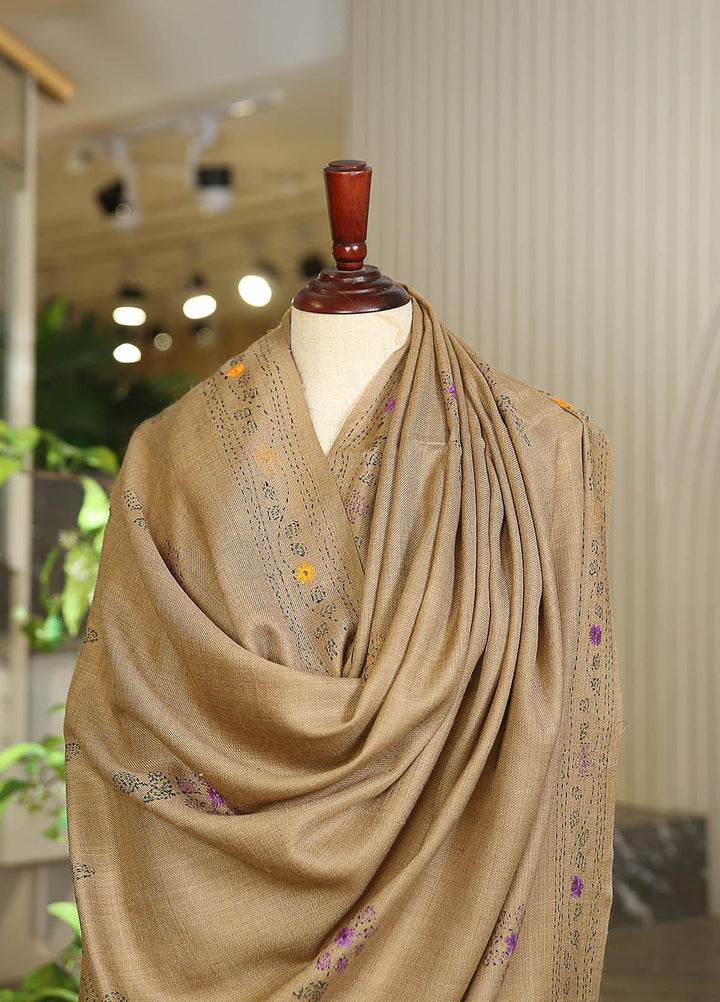 Sanaulla Exclusive Range  Pashmina  KPS 781 D-29 L Brown 8 - Women Shawls