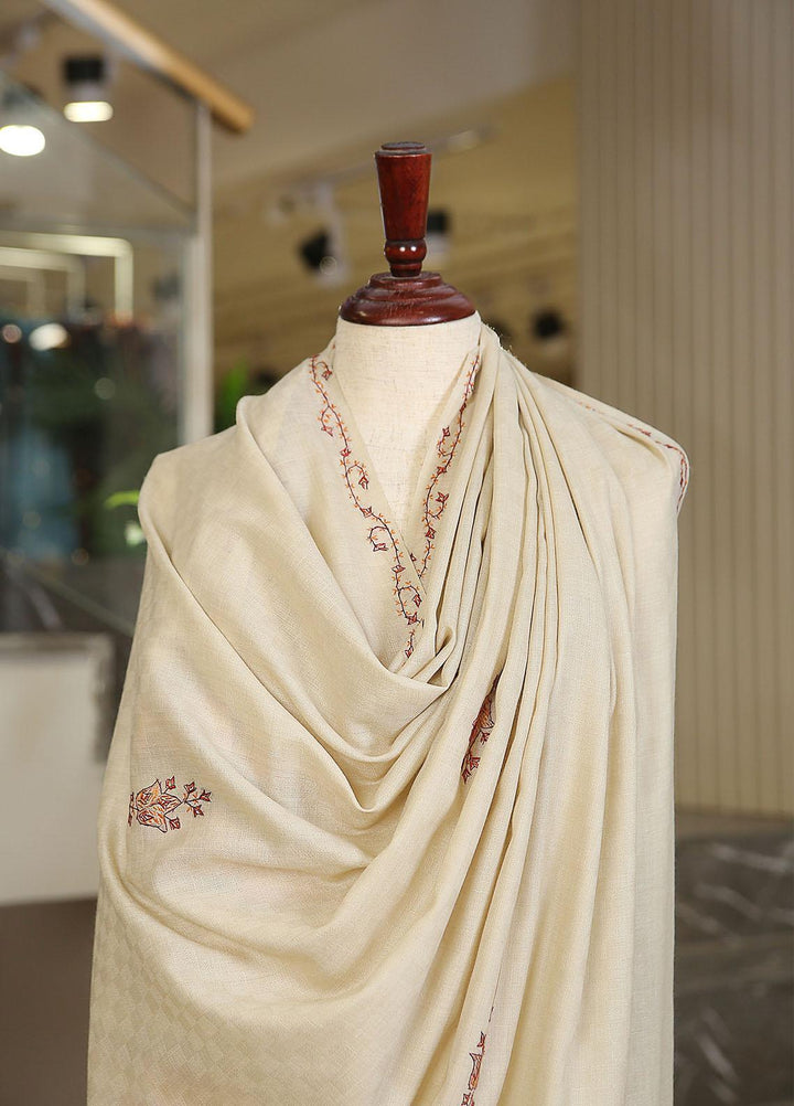 Sanaulla Exclusive Range  Pashmina  KPS 781 D-21 Fawn 2 - Women Shawls