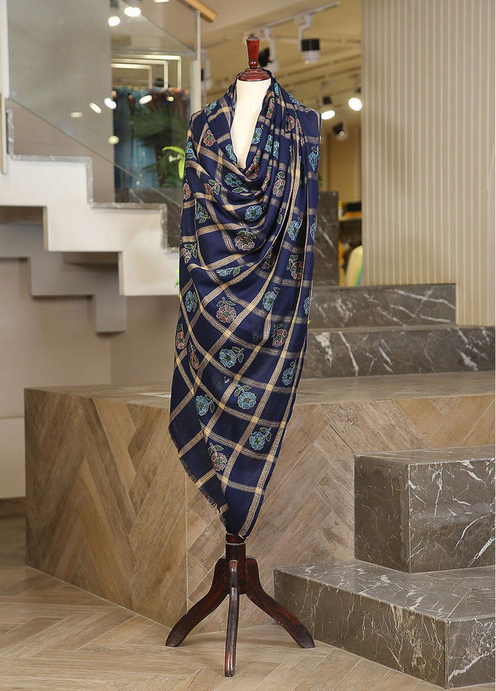 Sanaulla Exclusive Range  Pashmina  KPS 781 D-52 N Blue - Women Shawls