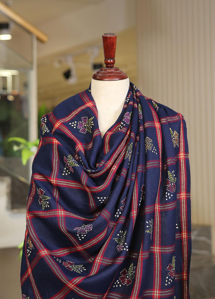 Sanaulla Exclusive Range  Pashmina  KPS 781 D-52 N Blue 2 - Women Shawls