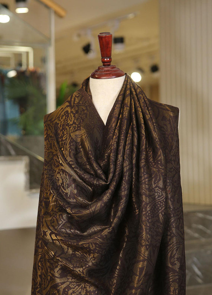 Sanaulla Exclusive Range  Pashmina  KPS 781 D-28 D Brown - Women Shawls