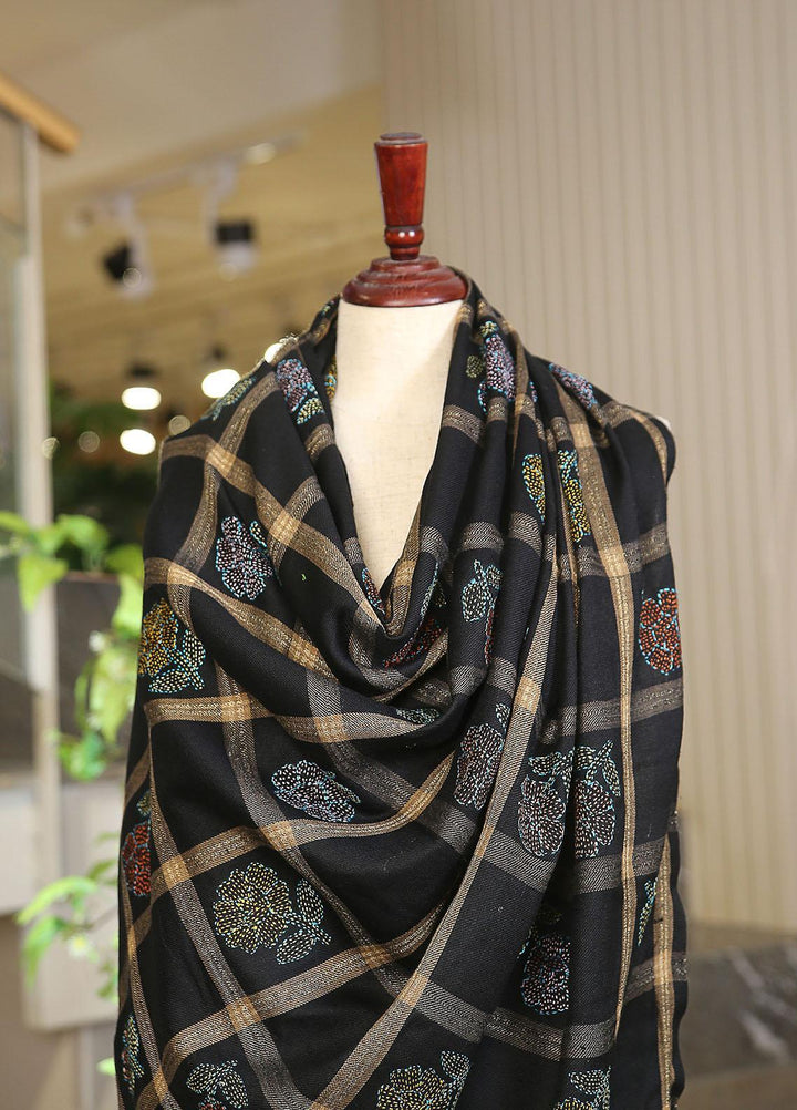 Sanaulla Exclusive Range  Pashmina  KPS 781 D-52 Black 3 - Women Shawls