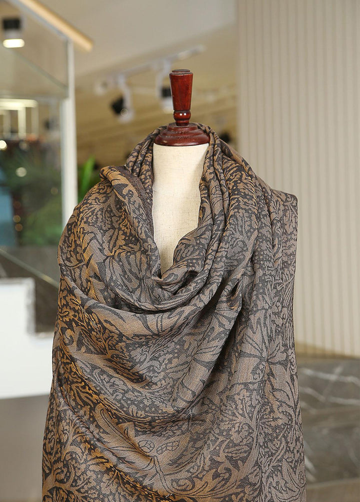 Sanaulla Exclusive Range  Pashmina  KPS 781 D-28 Grey - Women Shawls