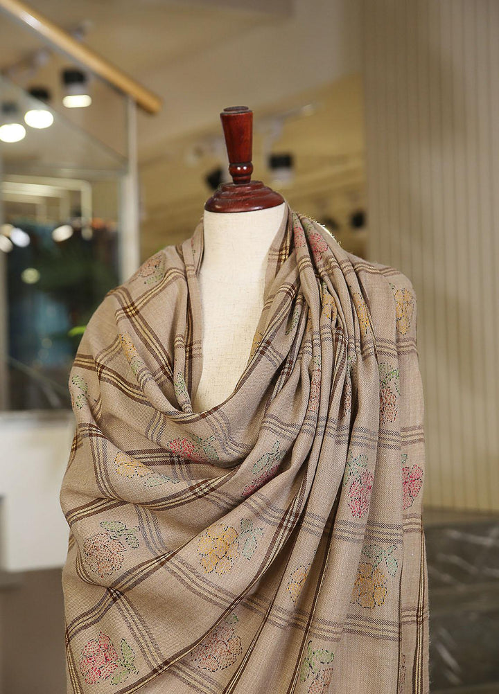 Sanaulla Exclusive Range  Pashmina  KPS 781 D-52 Brown 5 - Women Shawls