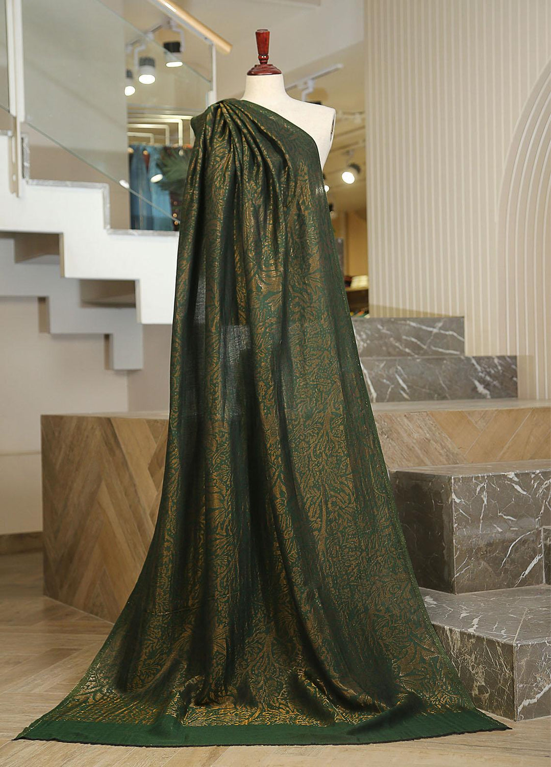 Sanaulla Exclusive Range  Pashmina  KPS 781 D-28 P Green - Women Shawls