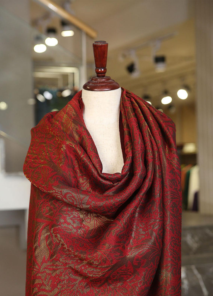 Sanaulla Exclusive Range  Pashmina  KPS 781 D-28 Red - Women Shawls