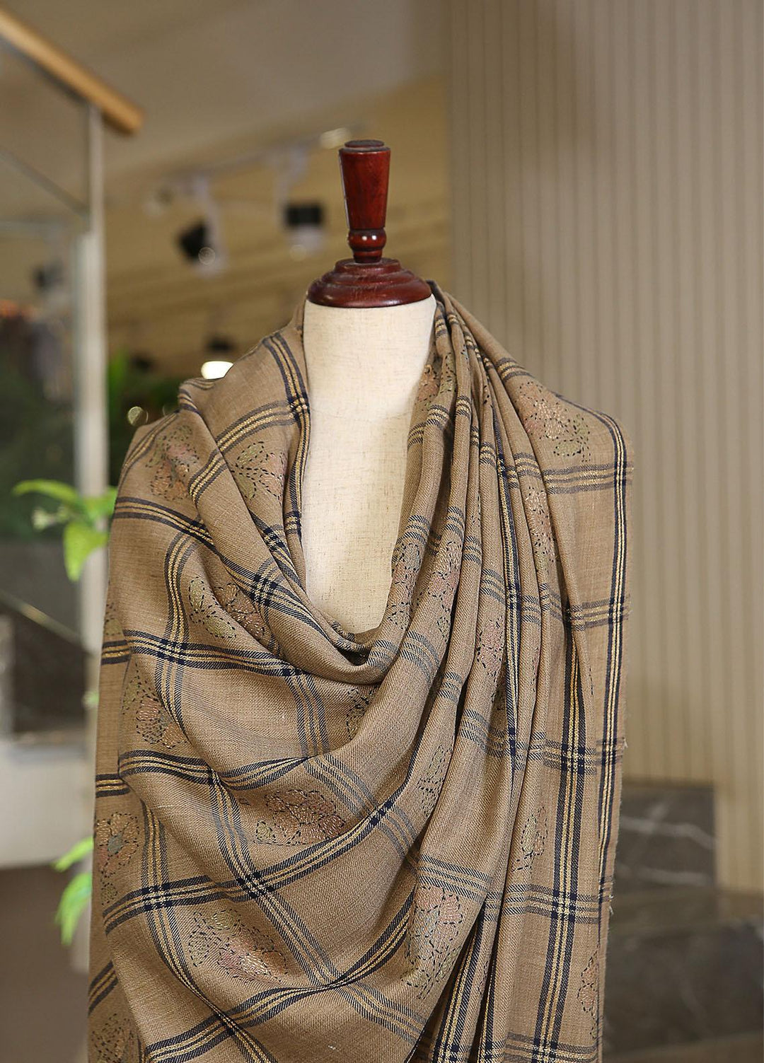 Sanaulla Exclusive Range  Pashmina  KPS 781 D-52 Brown 8 - Women Shawls